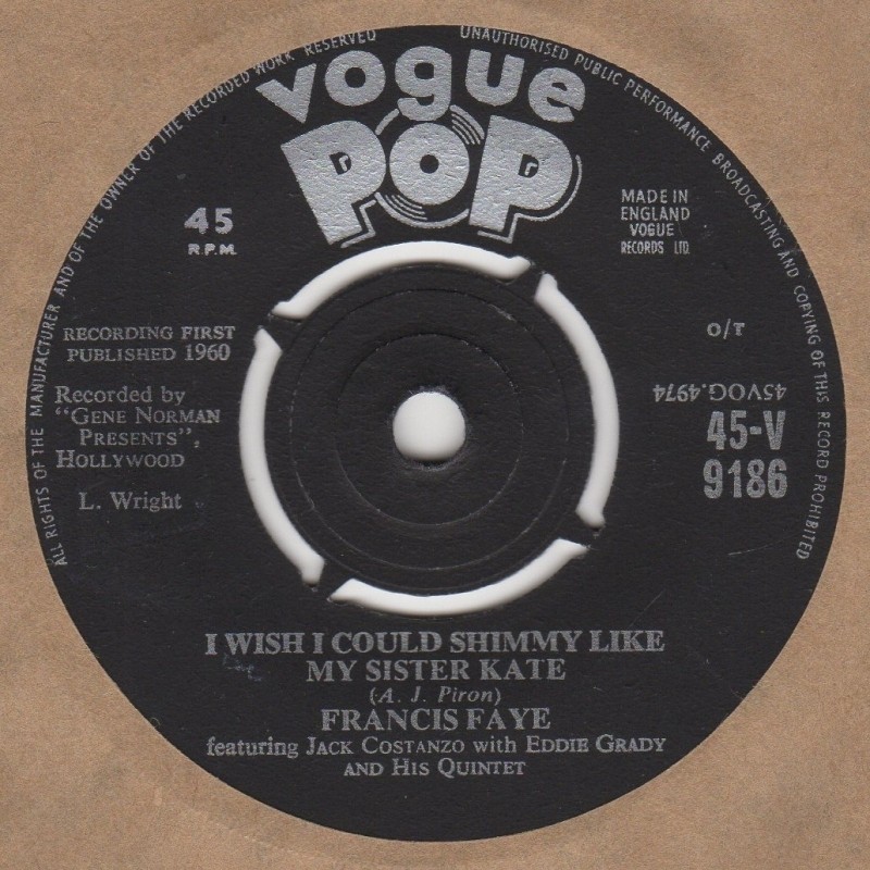 I Wish I Could Shimmy Like My Sister Kate Night And Day Frances faye the man i love. rare northern soul