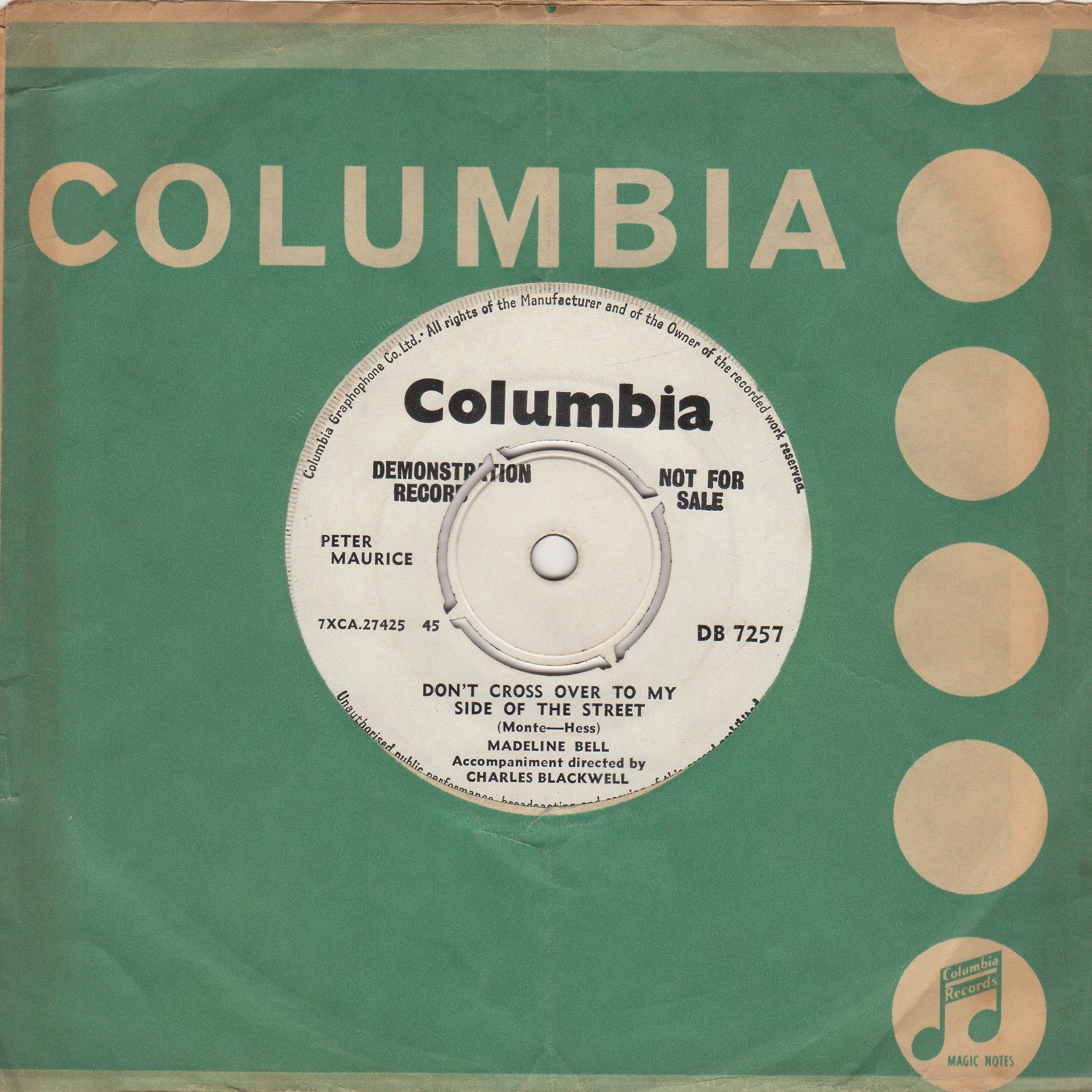 Don't Cross Over To My Side Of The Street