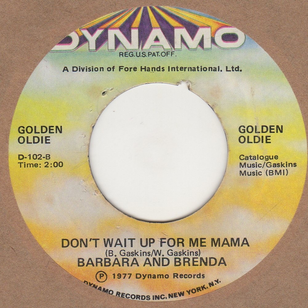 Don't Wait Up For Me Mama