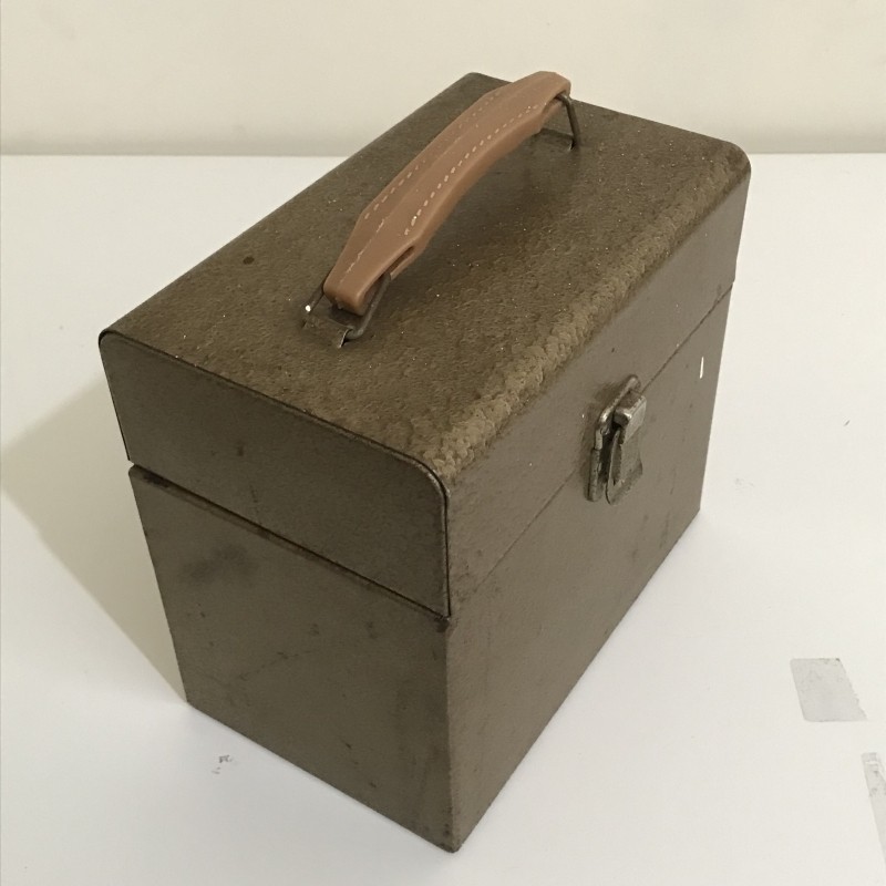 Vintage 1950s/60s Metal Record Box