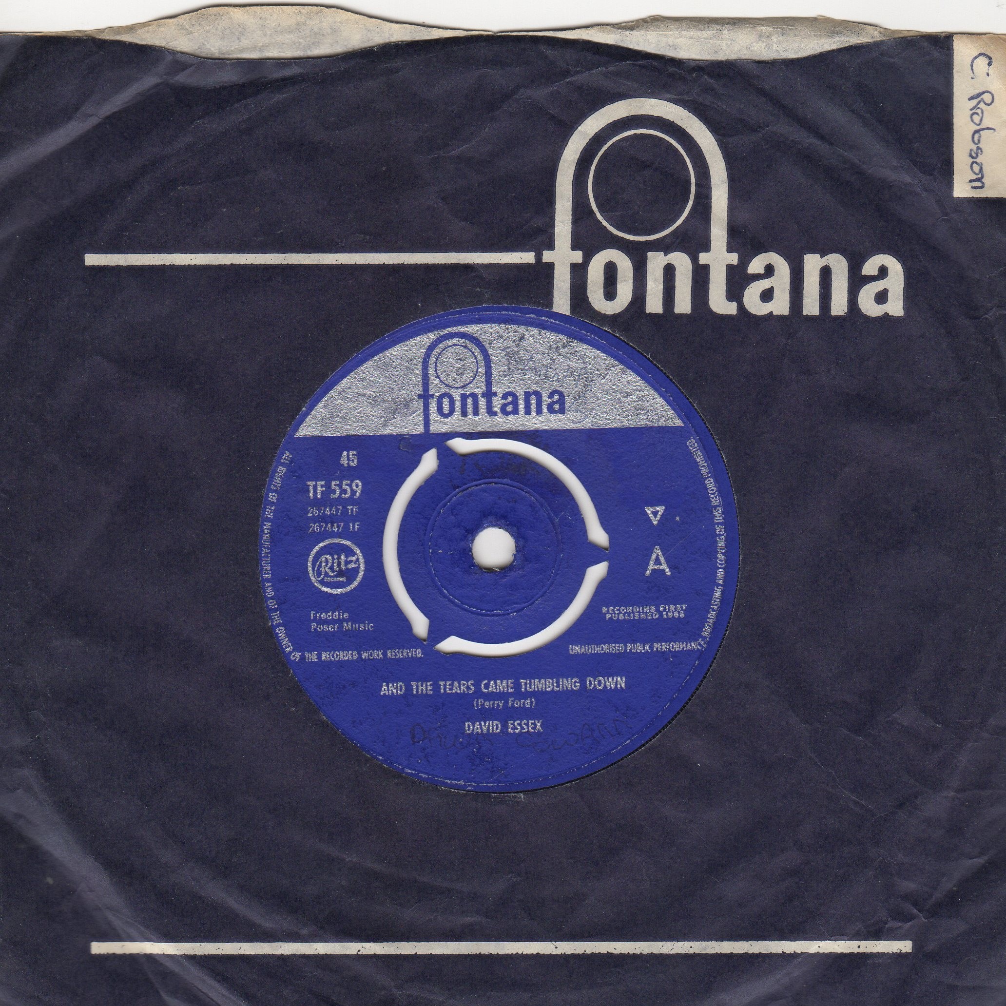 And The Tears Came Tumbling Down