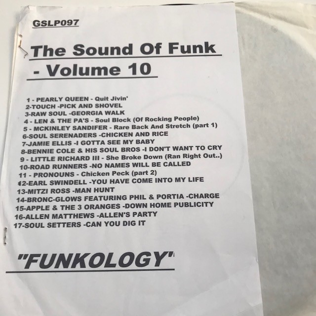 The Sound Of Funk Volume Ten LP
