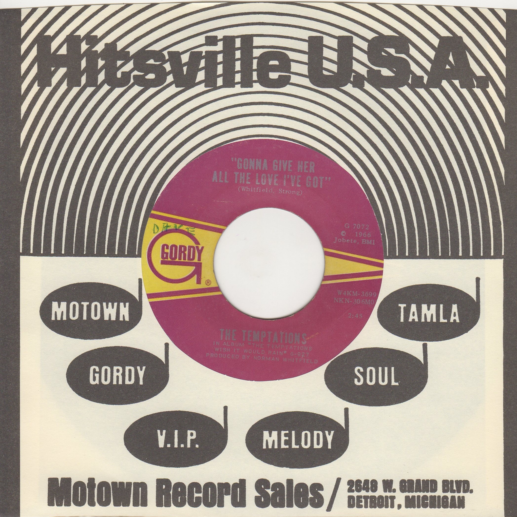 Gonna Give Her All The Love I've Got 