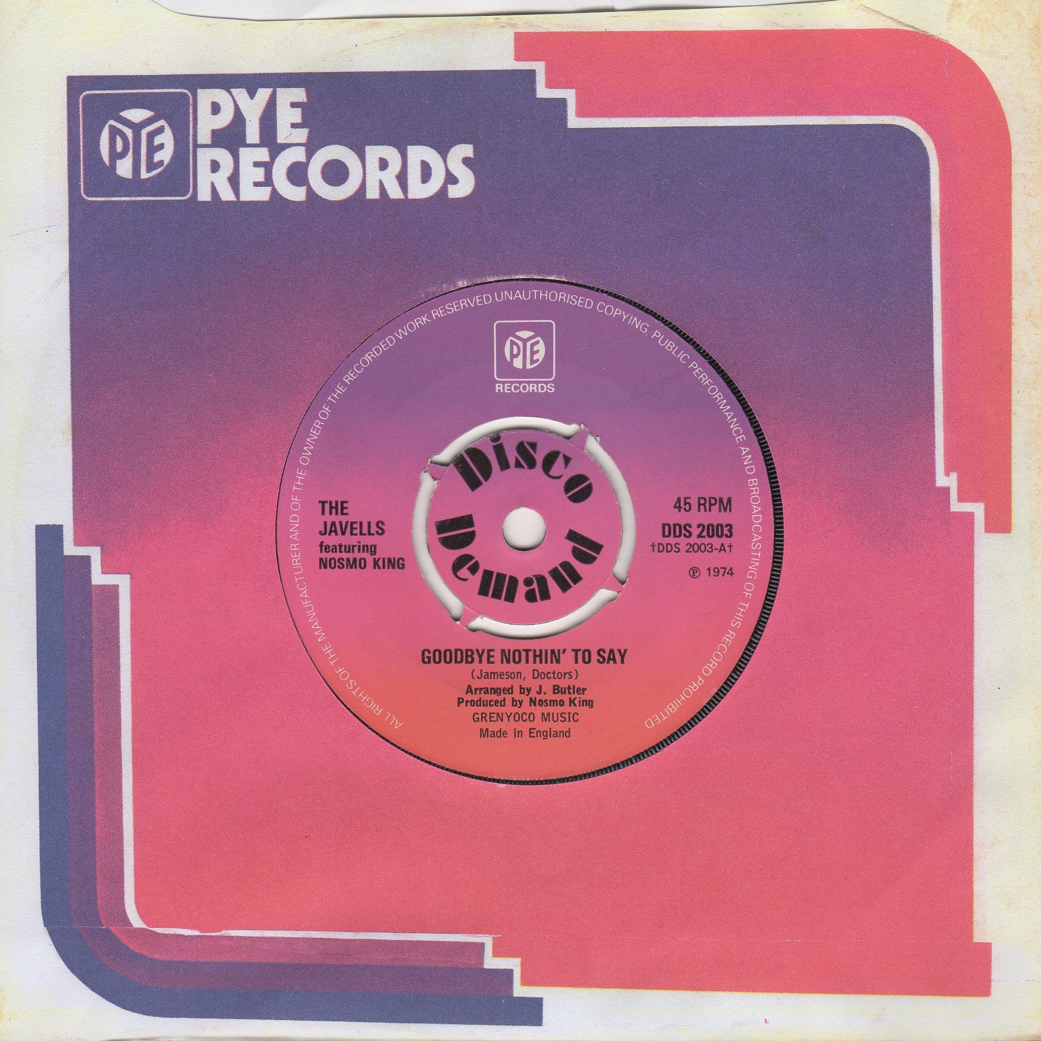 Goodbye Nothin To Say