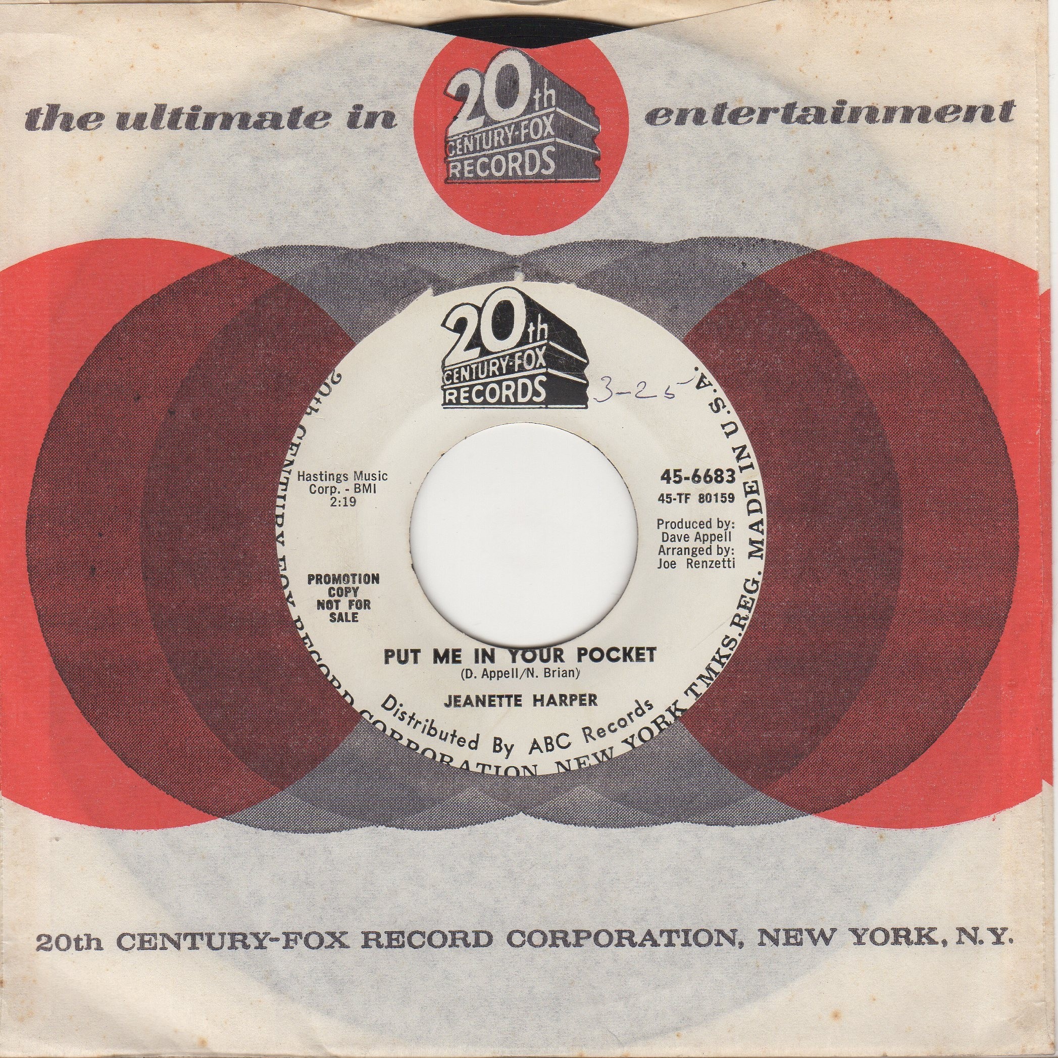 Put Me In Your Pocket