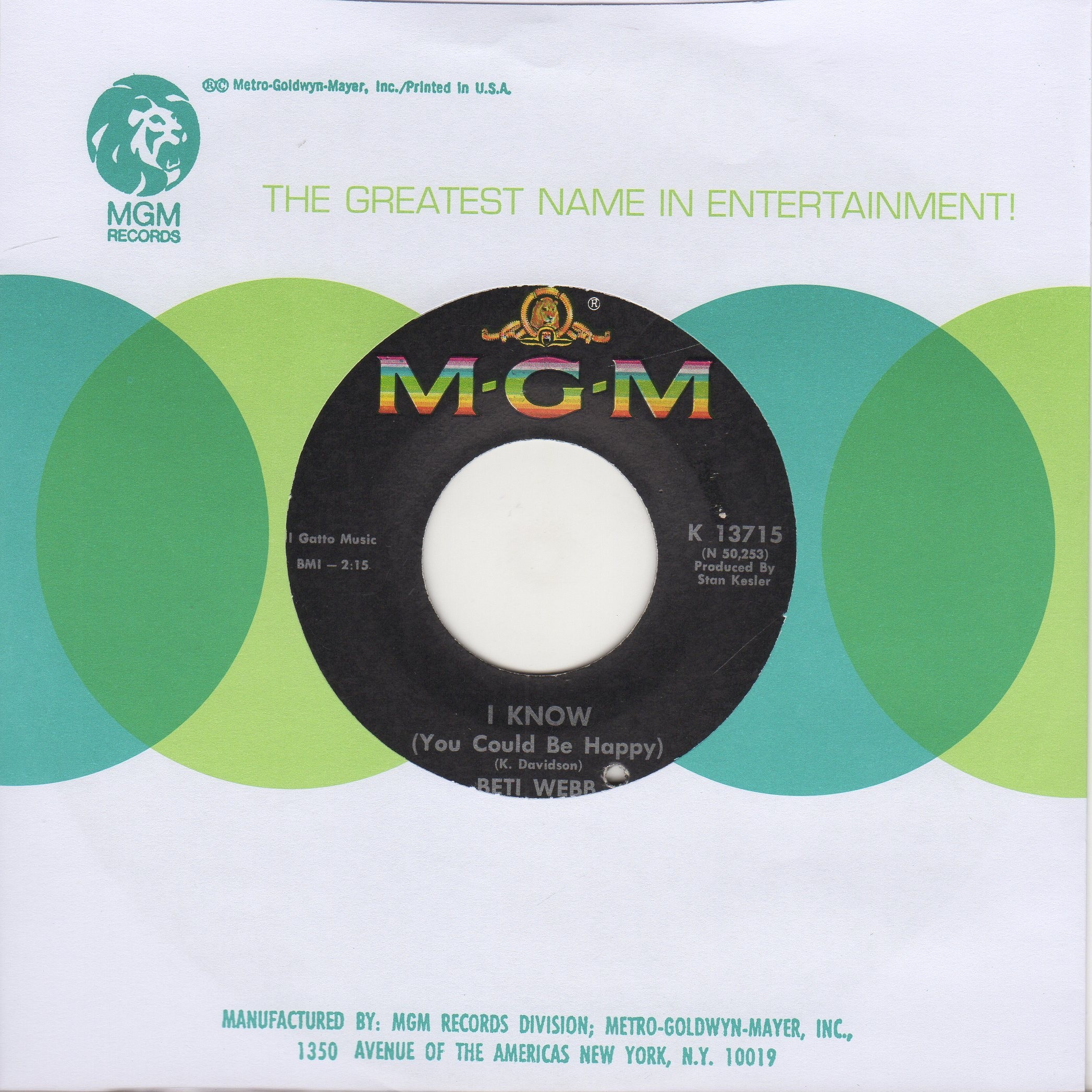 I Know (You Could Be Happy)