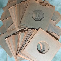 NORTHERN SOUL 100 x 60s Vintage 45rpm USA GREEN Thick Paper Record Sleeves, most have writing on one side