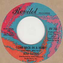 Come Back In A Hurry