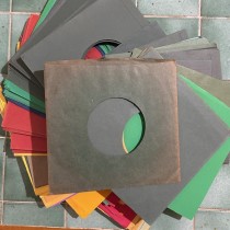 100 x 60s 70s Etc Vintage Multi Coloured Paper 45rpm Sleeves