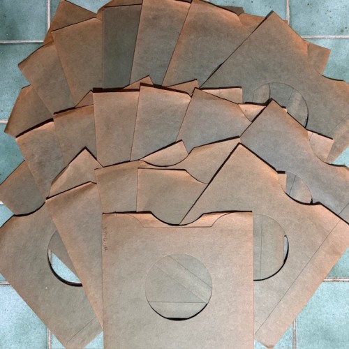 NORTHERN SOUL 20 x 60s Vintage 45rpm USA GREEN Thick Paper Record Sleeves, most have writing on one side
