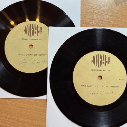 1st record..."Words Don't Say Enough" b-side blank