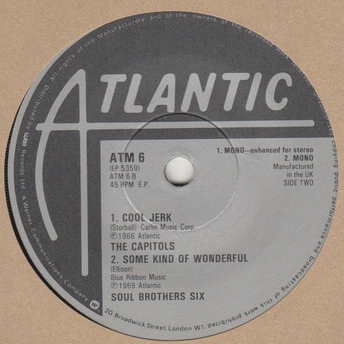 Some Kind Of Wonderful/Cool Jerk/Under The Boardwalk /At The Club