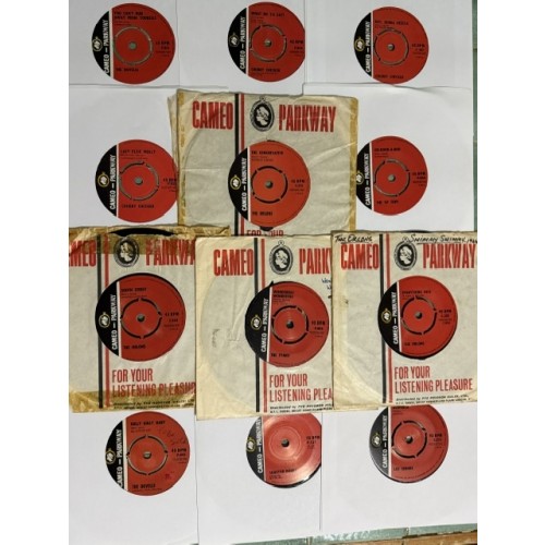 12 Original 45s, 60s CAMEO PARKWAY Collectors PACK, Some In Original Sleeves, Mostly M-,  includes sound-filed tracks