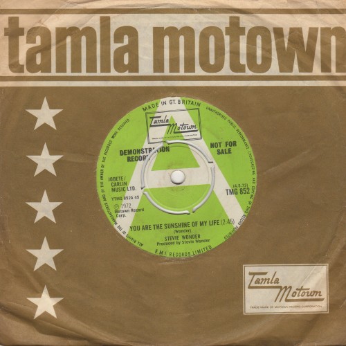 You Are The Sunshine Of My Life